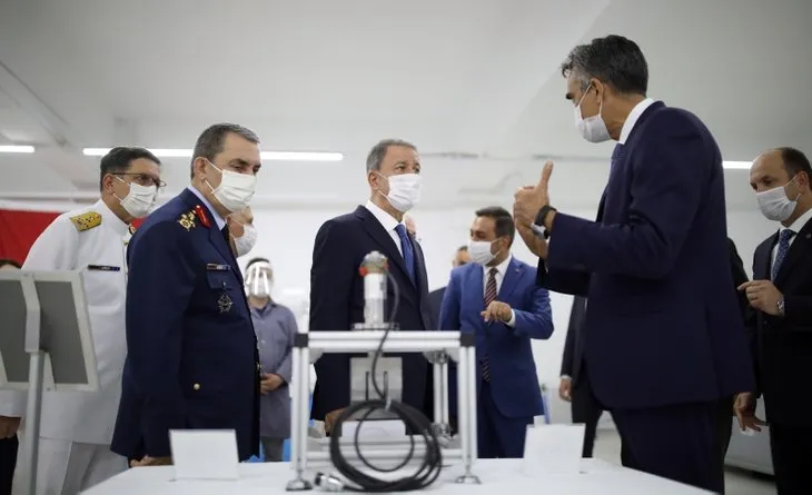 Milli Savunma Bakanı Hulusi Akar, Gazi Fişek Fabrikası’nda incelemelerde bulundu