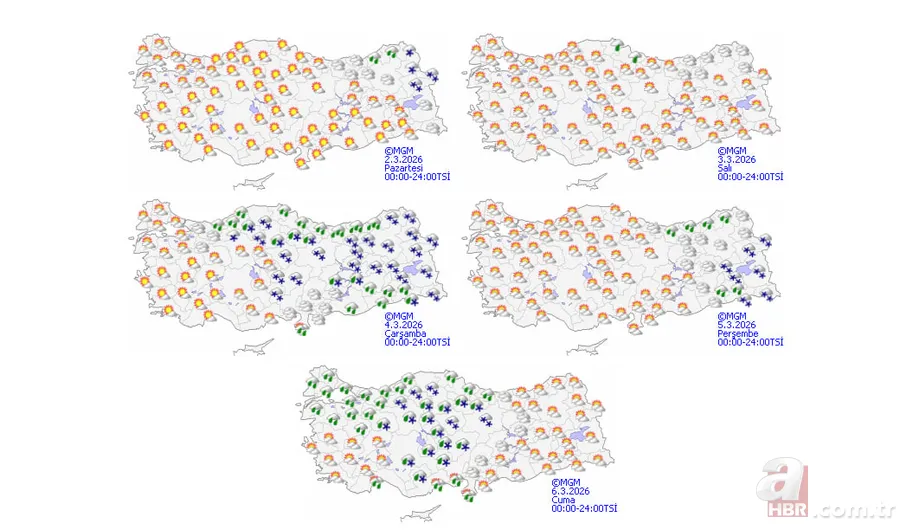 Meteoroloji paylaştı: 30 ile kar geliyor! Sıcaklık Batı’da artıyor, Doğu’da çığ riski 5