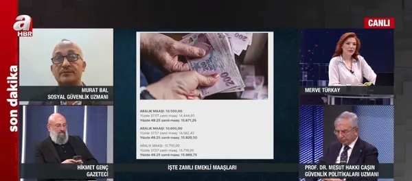 SSK-BAĞKUR emekli zammı yüzde 49,25! Kalem kalem yeni maaş tablosu A Haber’de
