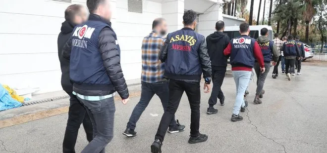 Mersin’de organize suç örgütüne operasyon: 8 tutuklama