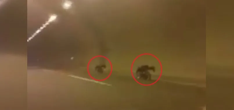 Bursa’da ölümüne yarış böyle kaydedildi | Video
