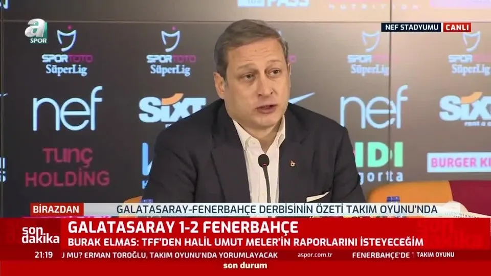 Derbi mağlubiyetinin ardından Galatasaray’dan flaş hamle! Galatasaray Başkanı Burak Elmas açıkladı