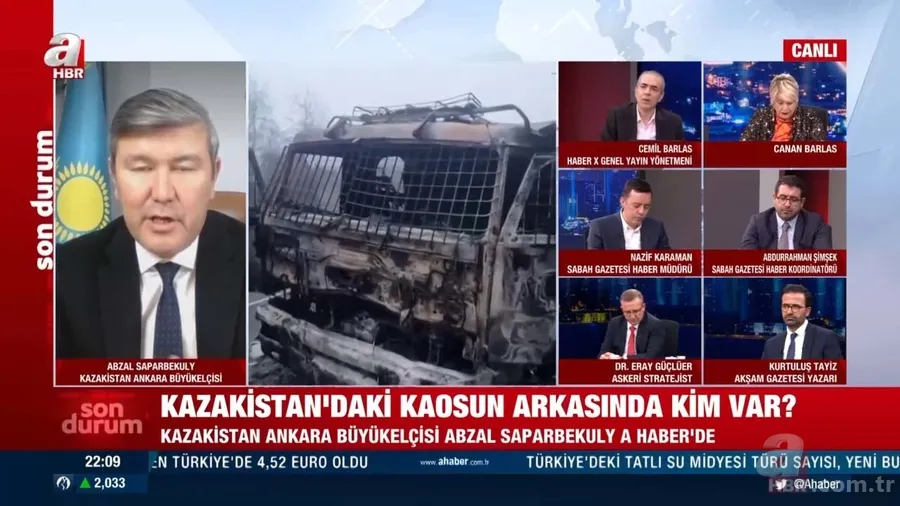 Kazakistan'da neler oluyor? Kazakistan'daki "gizli el" Soros mu? Ankara Büyükelçisi A Haber'e açıkladı 7