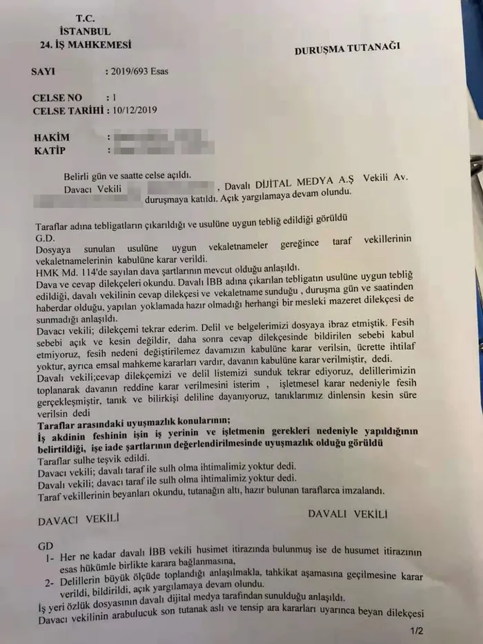 Ekrem İmamoğlu’nun İBB’den attığı mağdur işçi davayı kazandı