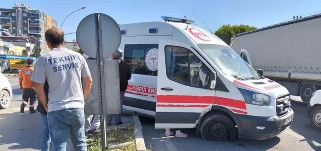 Ambulans şoförünün dikkati faciayı önledi