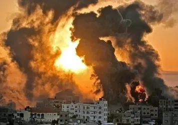 Katil İsrail Gazze'yi enkaz kente çevirdi! Bin kiloluk yüzlerce bomba devasa kraterler yarattı