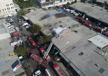 İkitelli sanayi sitesinde yangın