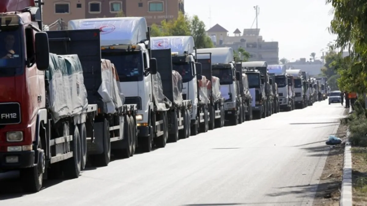 İsrail'den hain engelleme: Yardım TIR'ları Gazze halkına ulaşmadı
