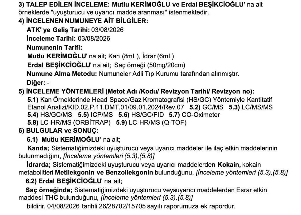 Etimesgut soruşturmasında gelişme: Beşikçioğlu'nun yardımcısının da kokain testi pozitif - 1