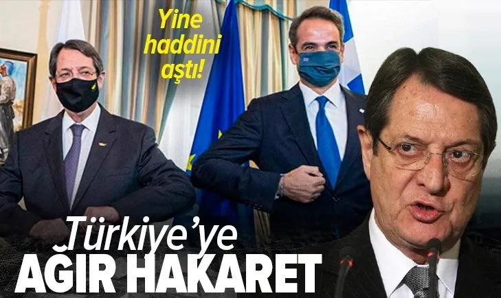 Son dakika: Rum lider Nikos Anastasiadis haddini aştı! Türkiye'ye ağır hakaret