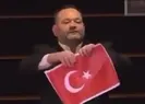 Yunan vekilden Türk bayrağına küstah saldırı |Video