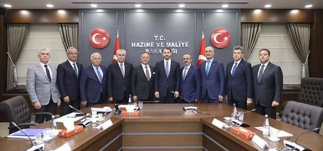 Bakan Albayrak TİM heyetiyle görüştü