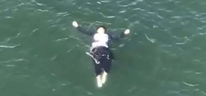 Haliç’te korku dolu anlar: Köprüden denize düştü