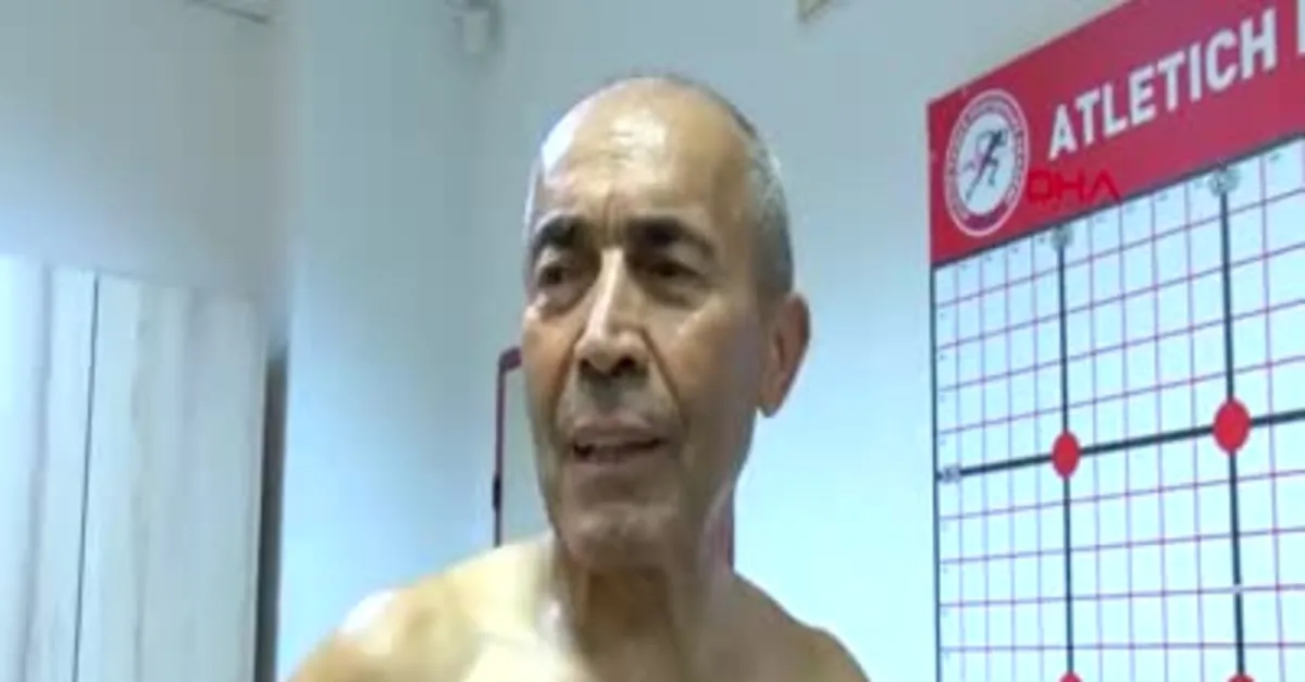 Yaşı 72 lakabı "demir adam"
