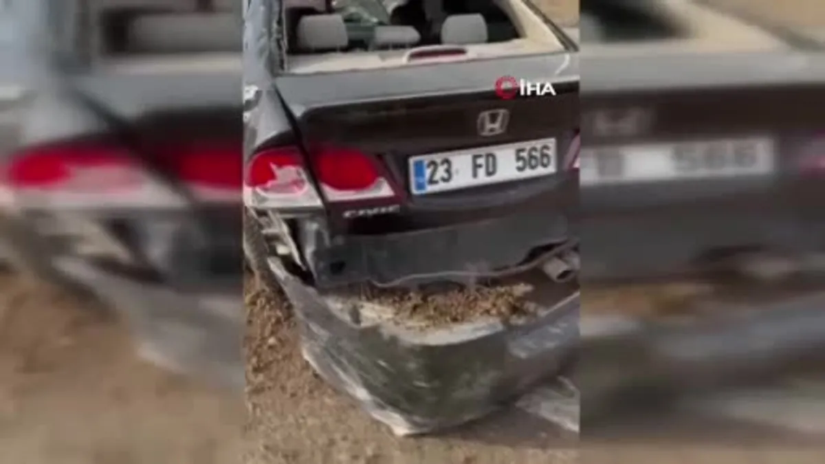 Elazığ'da trafik kazası: 2 yaralı