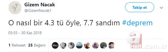 Deprem Twitter'da TT listesine girdi... İşte ilk yorumlar 2