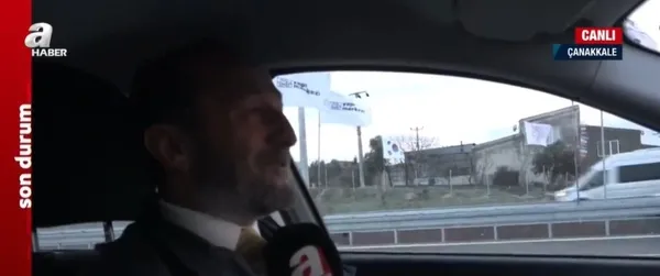 1647623358918.jpg Ecdada saygının hediyesi! A Haber ekipleri açılışı yapılan 1915 Çanakkale Köprüsünden otomobille geçti - 1