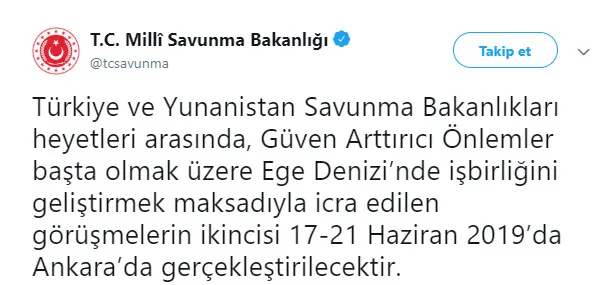 Türk-Yunan heyetler görüşecek