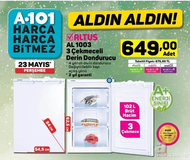 A101 aktüel ürünler kataloğu 23 Mayıs ile şok fırsatlar! A101 indirimli ürünler neler? 6