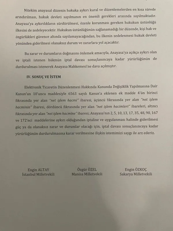 AK Parti’den CHP lideri Kemal Kılıçdaroğlu’na e-ticaret yasası çağrısı! Kabul ettiğiniz maddeleri neden AYM’ye taşıyorsunuz?