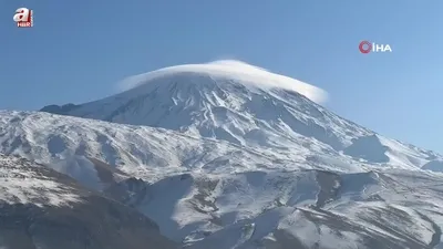Ağrı Dağı’nda mercek bulutu oluştu