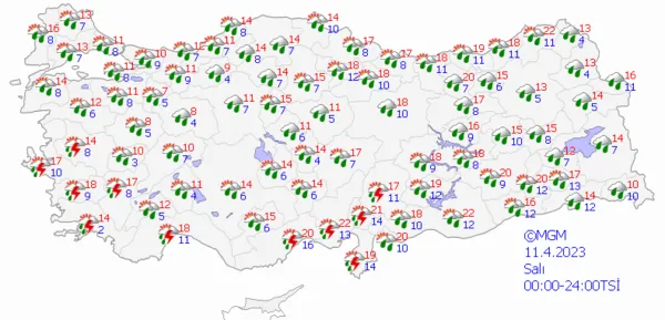 1680896324263.png Kuvvetli sağanak yağış yolda! Meteoroloji gün vererek milyonları uyardı! İstanbul Ankara İzmir hava durumu... - 8