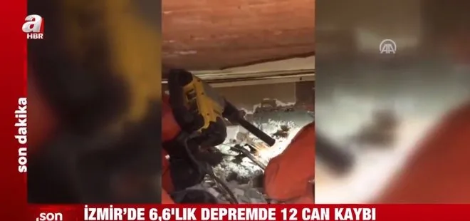 Son dakika: İzmir’deki depremde enkaz altında kalan Buse’nin kurtarılma çalışmaları