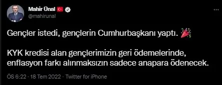 Başkan Erdoğan’ın KYK müjdesinden sonra sosyal medya yıkıldı: Teşekkürler Erdoğan