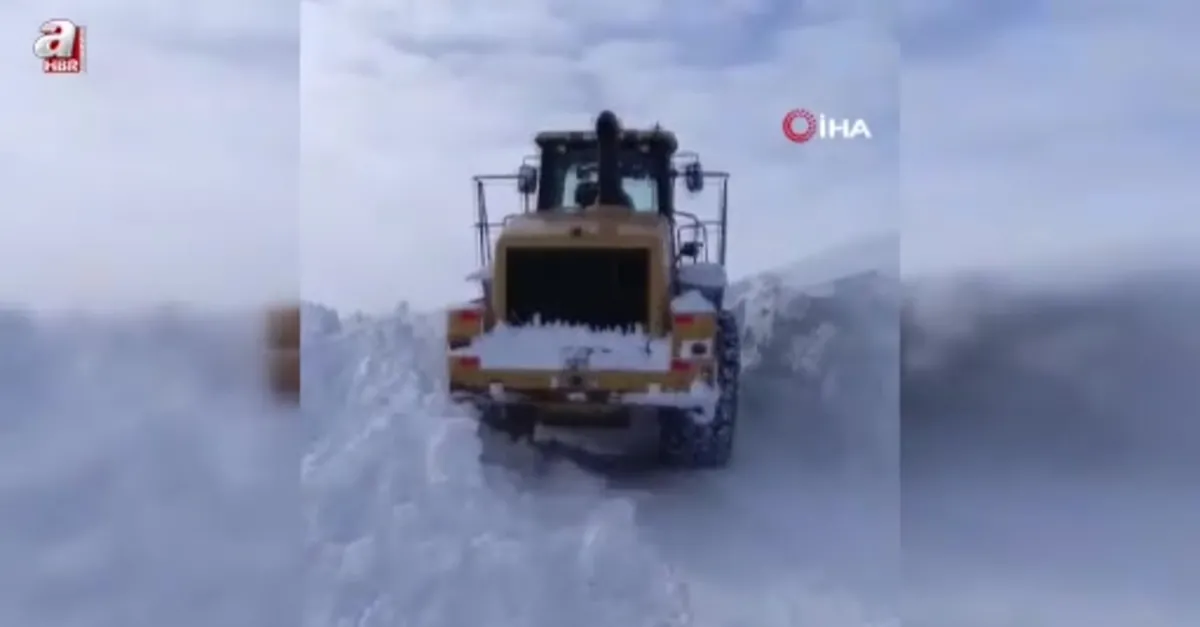 Erzincan’da karla mücadele çalışması