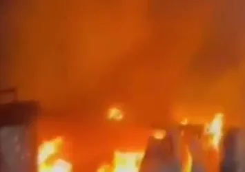 Ankara'da lunaparkta yangın