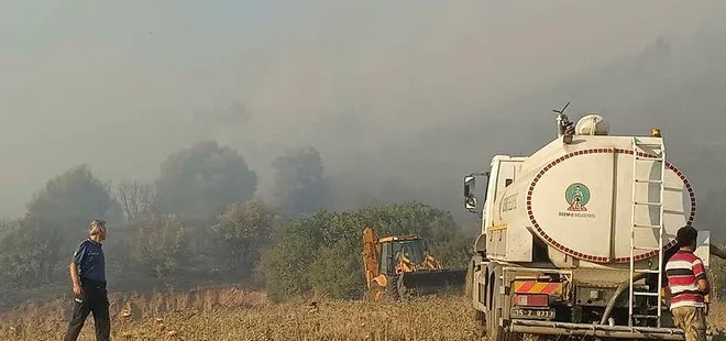 Son dakika: İzmir Ödemiş’te ormanlık alanda korkutan yangın