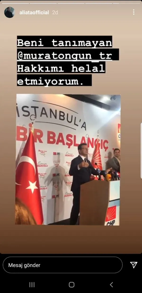 İstanbul’un beş yılını çaldığımız için özür dileriz! İmamoğlu’nun seçim müziğini seslendiren sanatçı Ali Ata pişmanlığını dile getirdi