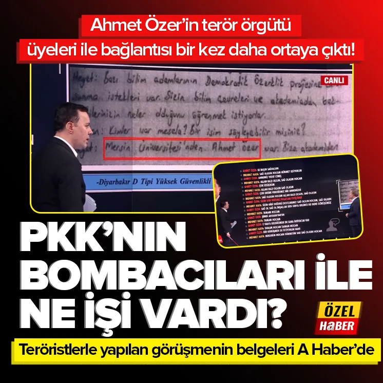 Özer’in teröristlerle bağlantısı bir kez daha ortaya çıktı!