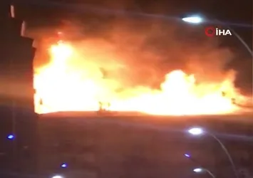 Elazığ'da deprem sonrası yangın paniği!