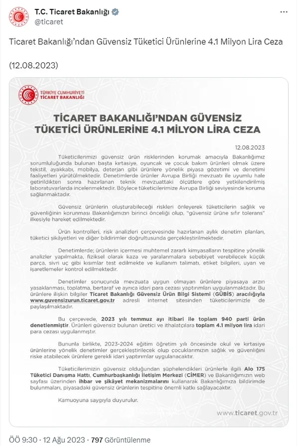 ticaret-bakanligi-guvensiz-tuketici-urunlerine-41-milyon-tllik-ceza-kesti-1691822439258.jpg Ticaret Bakanlığı güvensiz tüketici ürünlerine 4.1 milyon TL’lik ceza kesti - 2