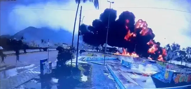 Brezilya’da uçak faciası! Böyle alev aldı | Ölü ve yaralılar var