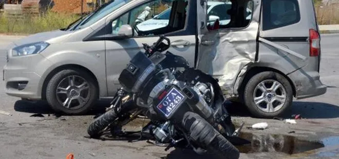 Antalya’da ’Yunus timi’ ile takibe aldıkları araç çarpıştı, 2’si polis 3 kişi yaralandı