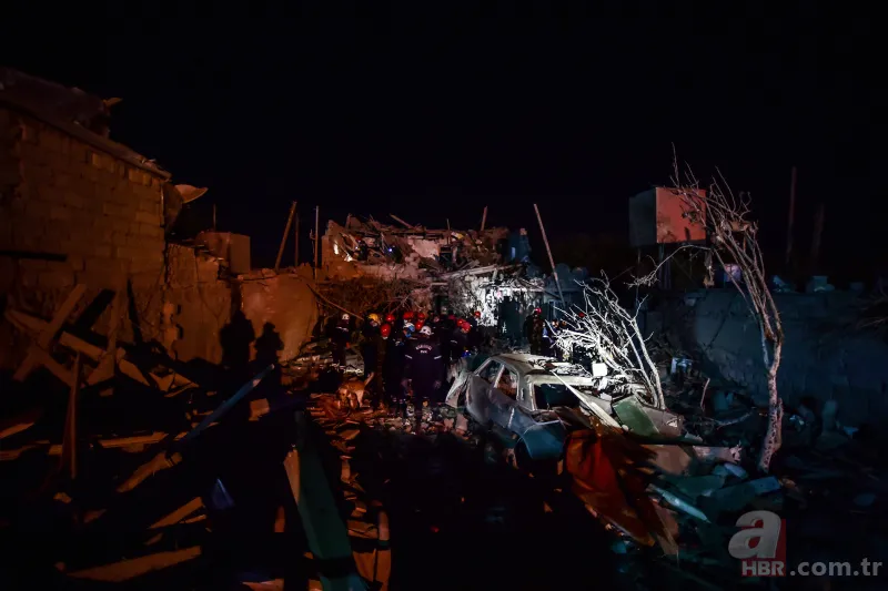 Terör devleti Ermenistan sivilleri uykularında vurdu! Hasar gün ağarınca ortaya çıktı 4