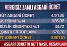 Asgari ücrette vergi hesabı