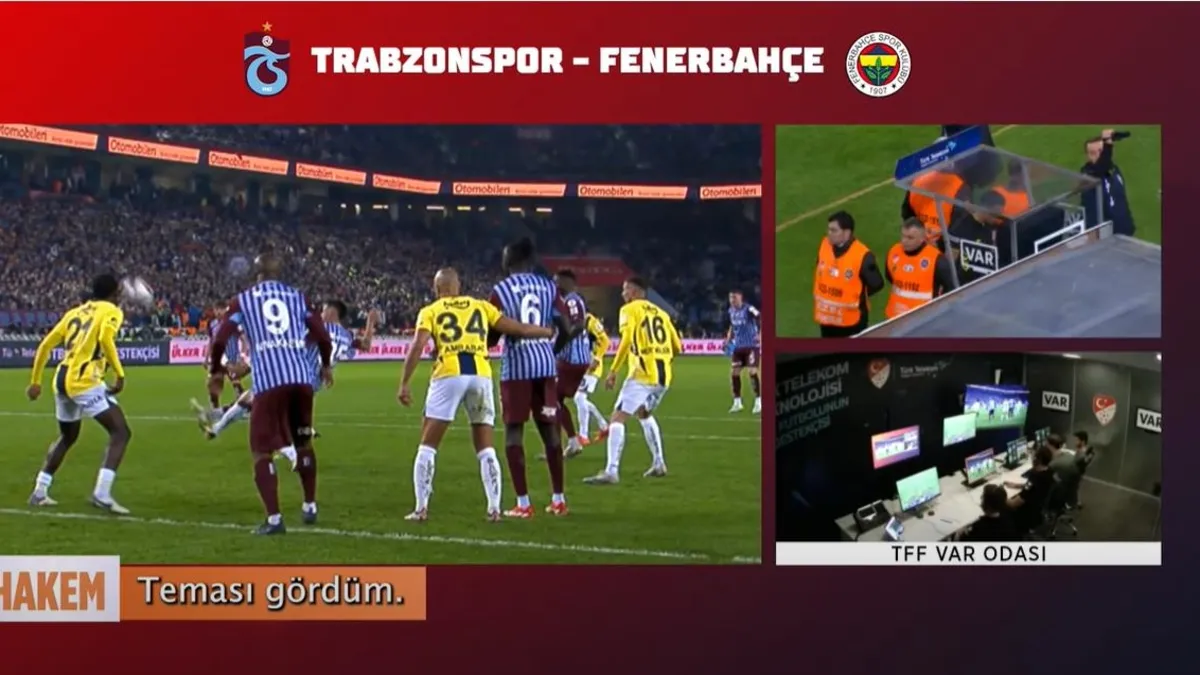 Süper Lig'de 11. haftanın VAR kayıtladı açıklandı! İşte Trabzonspor - Fenerbahçe'nin VAR kayıtları...