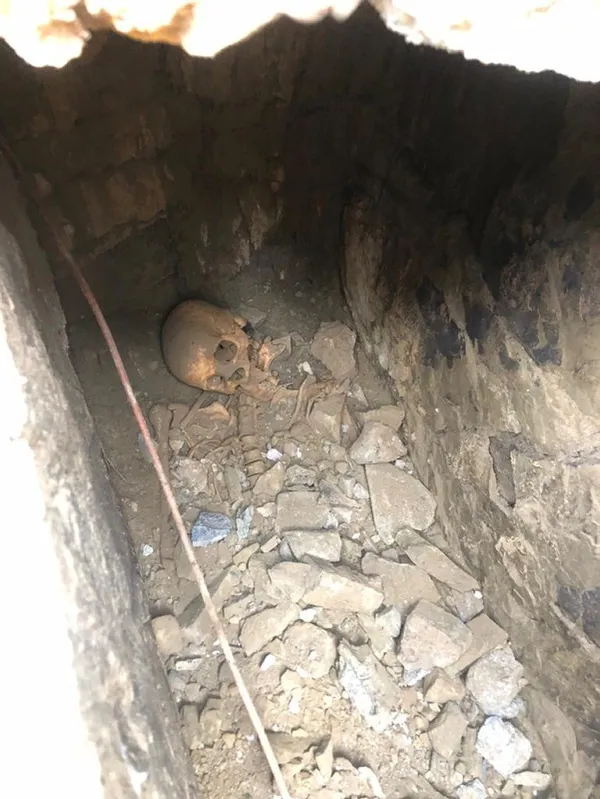 Kağıthane'de şoke eden olay! Kazı çalışmalarında kafatası ve iskelet bulundu - 1