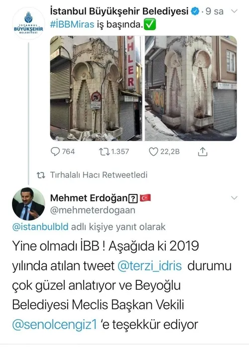 CHP’li İBB bunu hep yapıyor! Bu kez ’Laleli Çeşme’si üzerinden algı