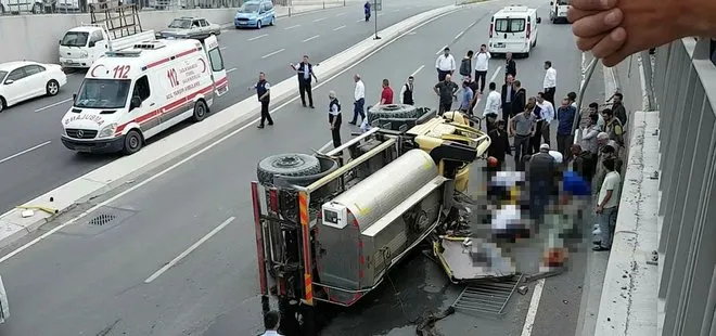 İstanbul’da feci kaza! Otomobil temizlik aracına çarptı: 3 kişi hayatını kaybetti
