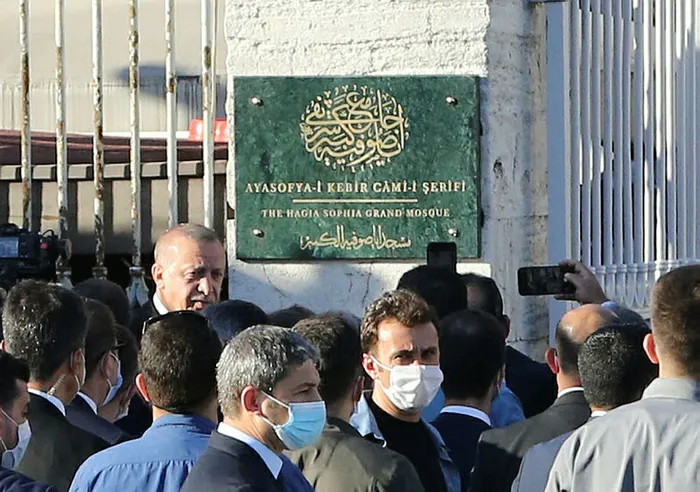Son dakika: Başkan Erdoğan'dan Ayasofya Camii'nde son inceleme... - 2