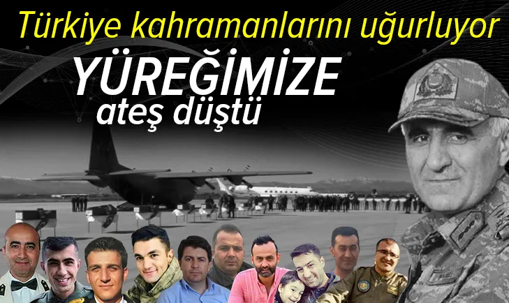 Türkiye kahramanlarını uğurluyor