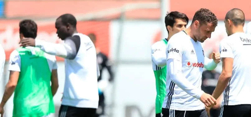 Beşiktaş'ın idmanında gerginlik