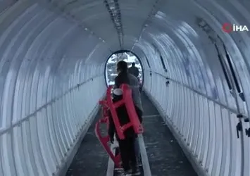 Palandöken Kayak Merkezi'nde kızak keyfi
