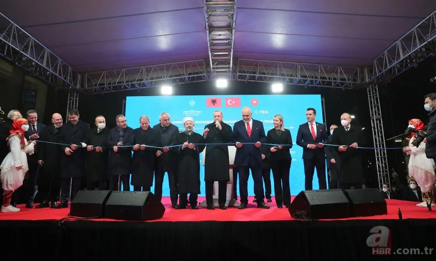 Tiran'daki Ethem Bey Camii'nin açılışı Başkan Erdoğan tarafından yapıldı 24