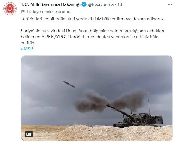 son-dakika-msb-duyurdu-baris-pinari-bolgesinde-5-pkk-ypgli-olduruldu-1658242027952.jpg Son dakika! MSB duyurdu: Barış Pınarı bölgesinde 5 PKK-YPG'li öldürüldü - 1