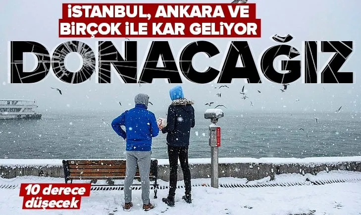 İstanbul, Ankara ve birçok ile kar geliyor! Meteoroloji tarih verip uyardı | İstanbul’a kar ne zaman yağacak? İstanbul, Ankara, İzmir hava durumu